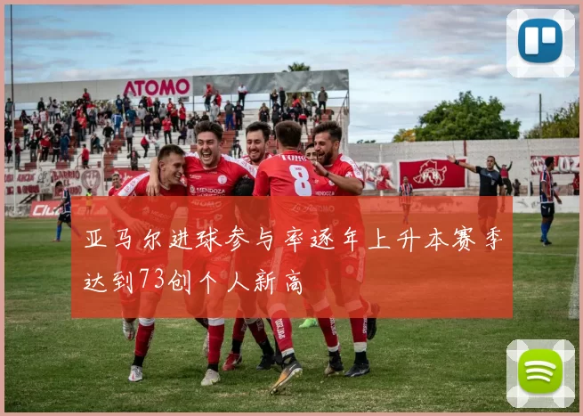 亚马尔进球参与率逐年上升本赛季达到73创个人新高